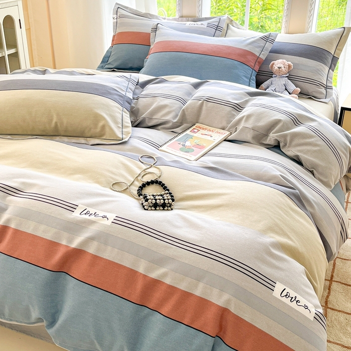 91家纺网 家纺一手货源 找家纺 莱通家纺 2025新款新疆棉加厚生态磨毛印花单被套 万华镜