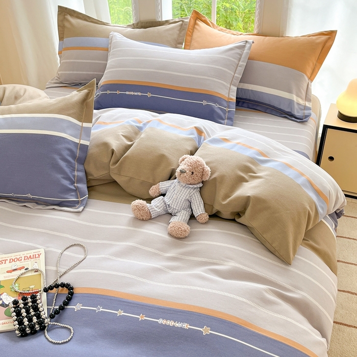 91家纺网 家纺一手货源 找家纺 莱通家纺 2025新款新疆棉加厚生态磨毛印花单被套 米兰印象