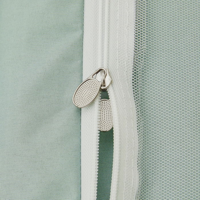 91家纺网 家纺一手货源 找家纺 夏彩 2025新款植绒布蕾丝绣花强遮光铁艺支架学生蚊帐-88625 88625-清新绿