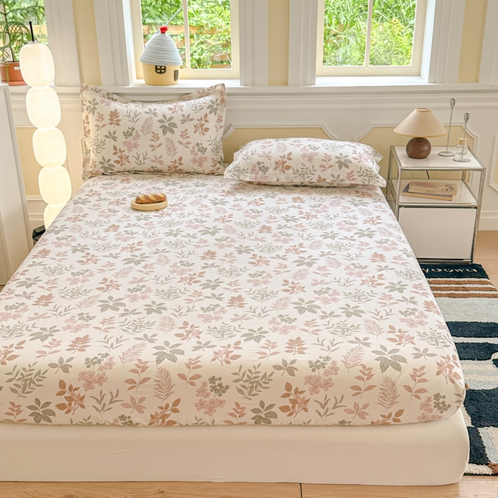 91家纺网 家纺一手货源 找家纺 帛织澜家纺 2025新款喷气12868系列纯棉印花单床笠 洛克庄园