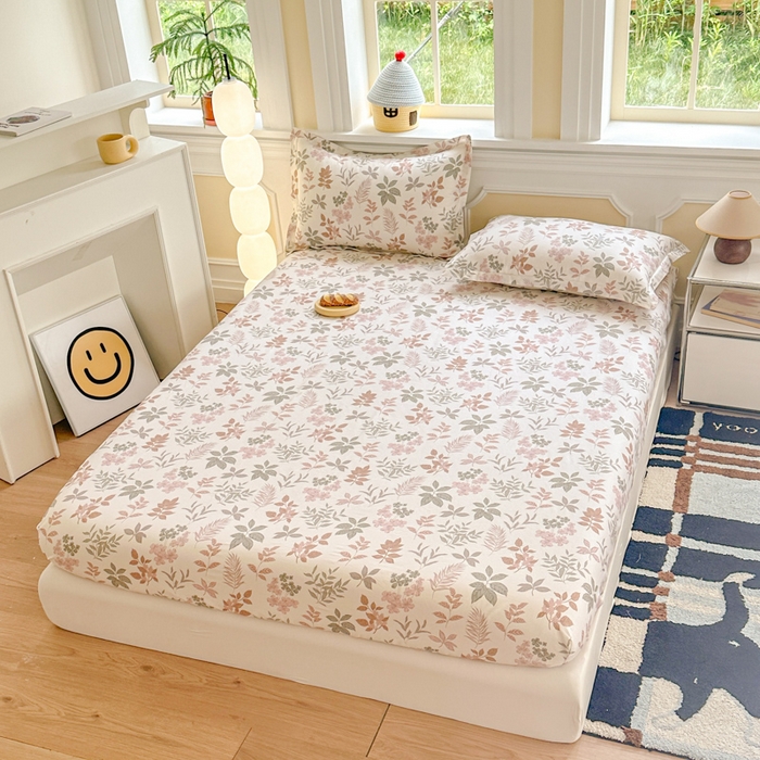 91家纺网 家纺一手货源 找家纺 帛织澜家纺 2025新款喷气12868系列纯棉印花单床笠 洛克庄园