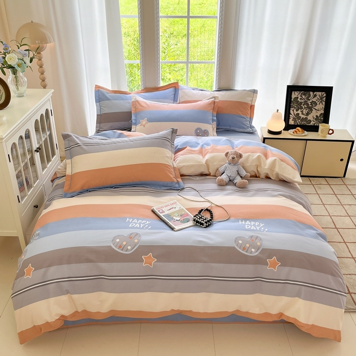 91家纺网 家纺一手货源 找家纺 （总）莱通家纺 2025新款新疆棉加厚生态磨毛印花单被套