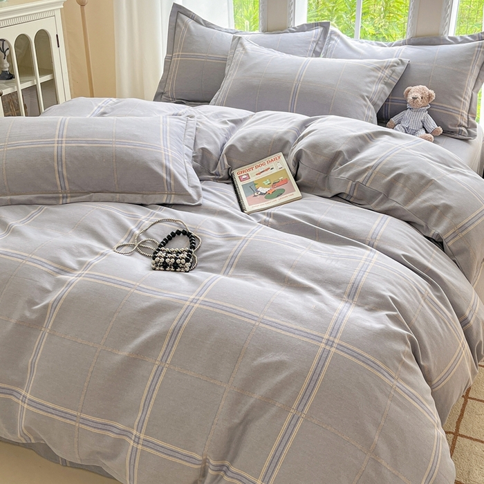 91家纺网 家纺一手货源 找家纺 莱通家纺 2025新款新疆棉加厚生态磨毛印花四件套 莫里特