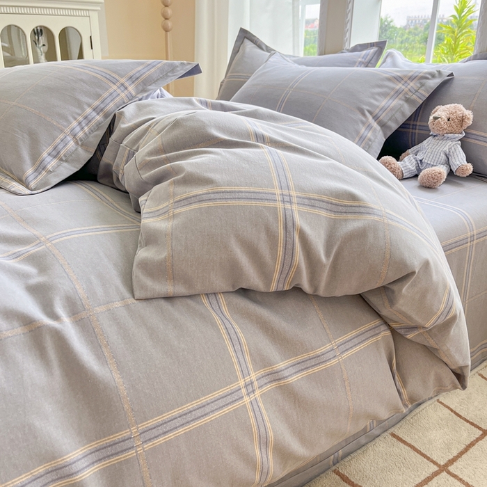 91家纺网 家纺一手货源 找家纺 莱通家纺 2025新款新疆棉加厚生态磨毛印花四件套 莫里特