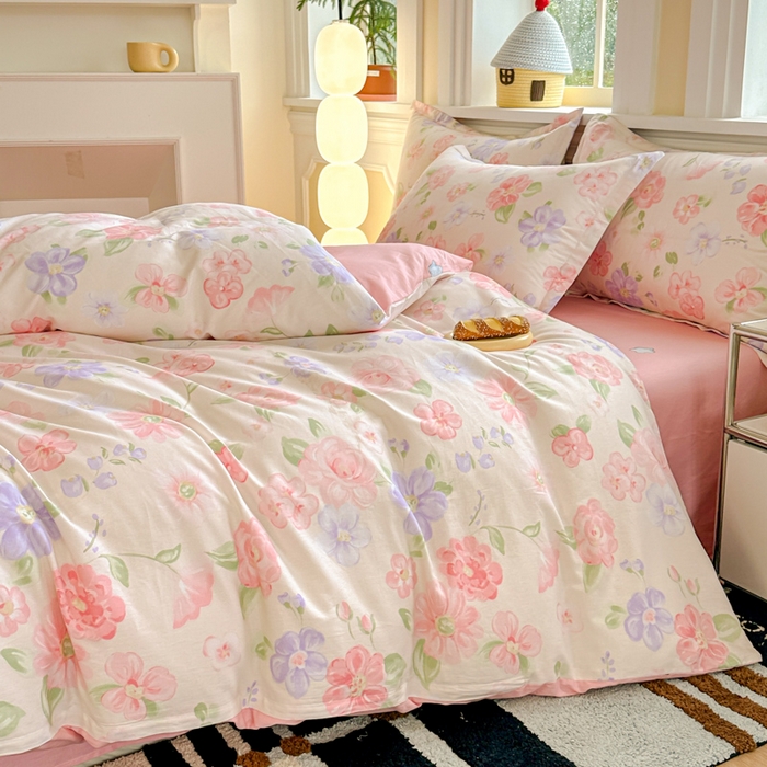 91家纺网 家纺一手货源 找家纺 帛织澜 12868全棉喷气印花四件套 遇妍