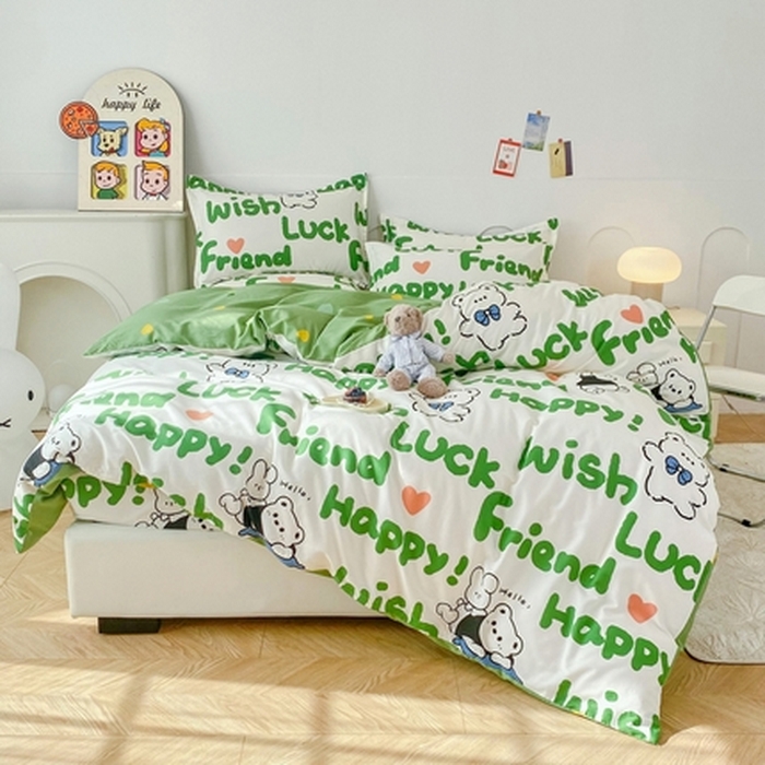 91家纺网 家纺一手货源 找家纺 （总）帛织澜家纺 2025新款喷气12868系列纯棉印花床笠四件套