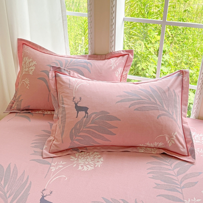 91家纺网 家纺一手货源 找家纺 （总）莱通家纺 2025新款新疆棉加厚生态磨毛印花单枕套