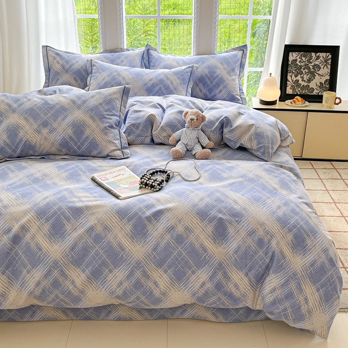 91家纺网 家纺一手货源 找家纺 莱通家纺 2025新款新疆棉加厚生态磨毛印花单被套 维也纳