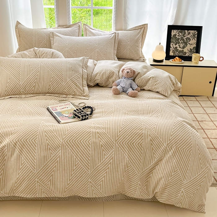 91家纺网 家纺一手货源 找家纺 莱通家纺 2025新款新疆棉加厚生态磨毛印花单被套 卢卡斯