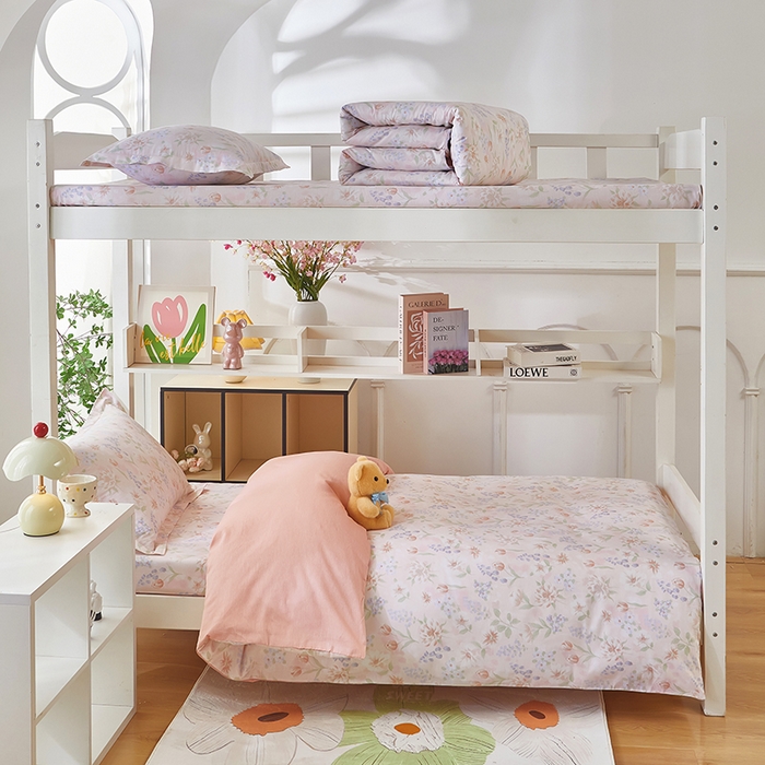 91家纺网 家纺一手货源 找家纺 安逸家纺 2024新款全棉学生三件套纯棉学生宿舍三件套 微风徐徐