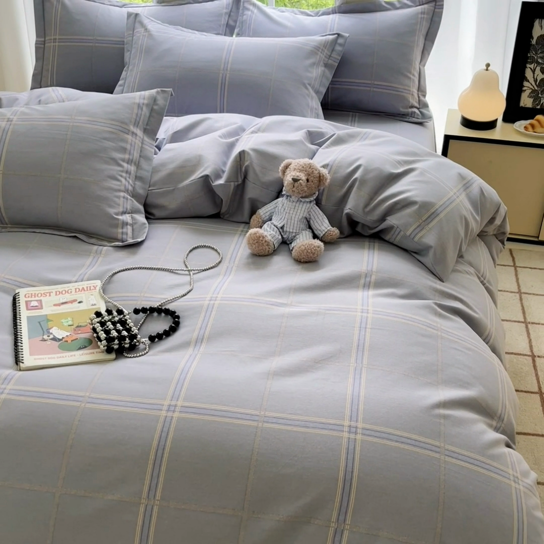 91家纺网 家纺一手货源 找家纺 莱通家纺 2025新款新疆棉加厚生态磨毛印花四件套 莫里特