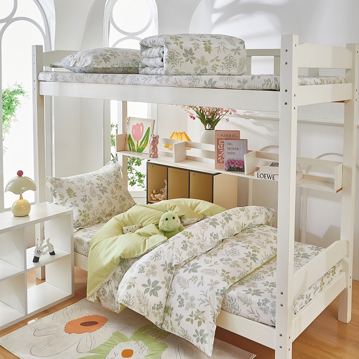 91家纺网 家纺一手货源 找家纺 安逸家纺 2024新款全棉学生三件套纯棉学生宿舍三件套 洛克庄园