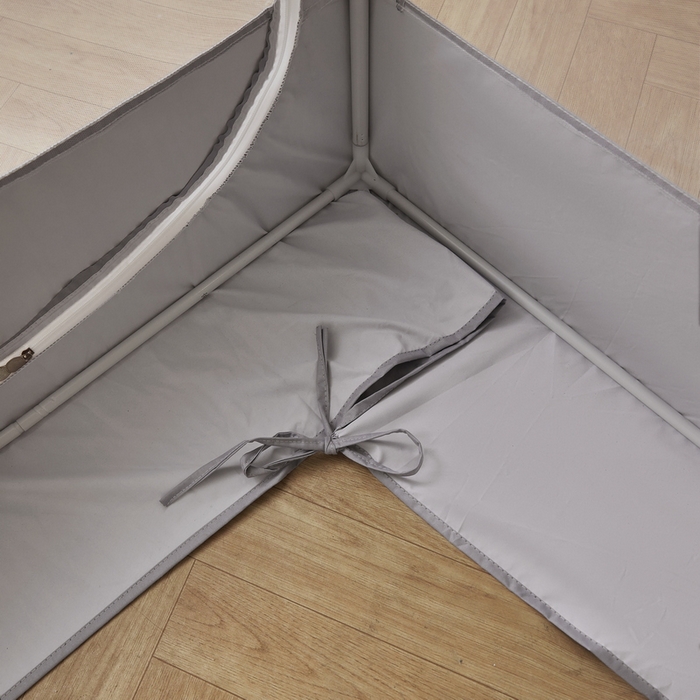 91家纺网 家纺一手货源 找家纺 夏彩 2025新款植绒布蕾丝绣花强遮光铁艺支架学生蚊帐-88625 88625-青术灰