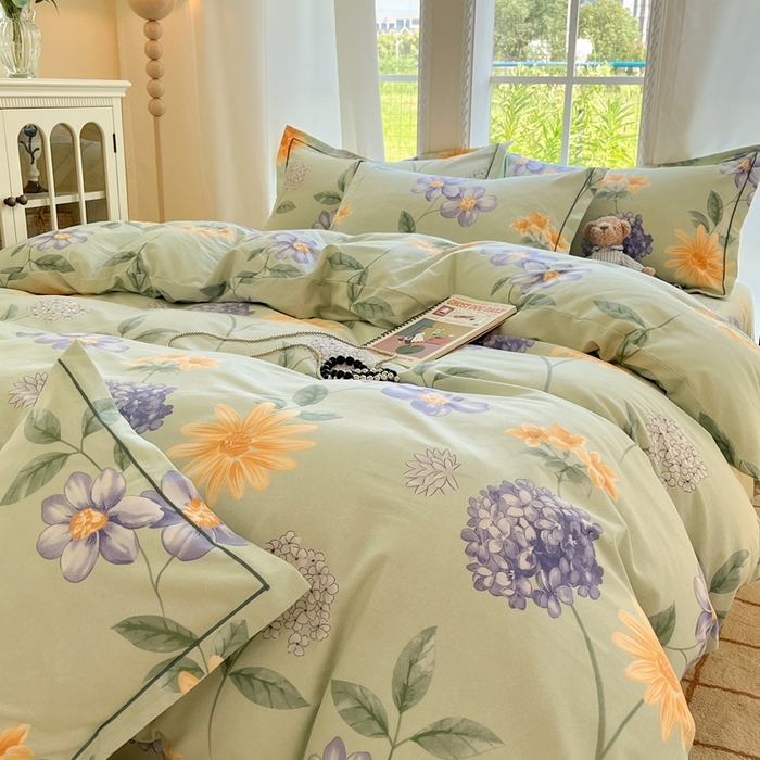 91家纺网 家纺一手货源 找家纺 莱通家纺 2025新款新疆棉加厚生态磨毛印花单被套 安娜