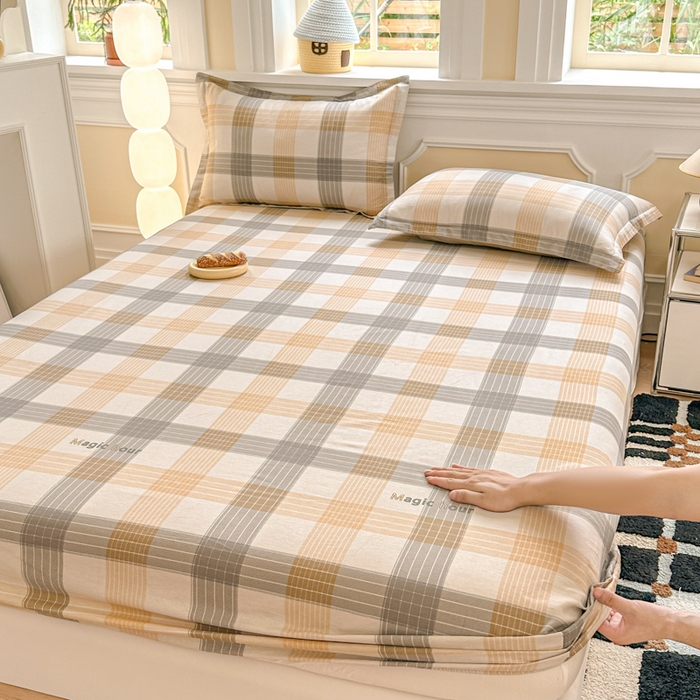 91家纺网 家纺一手货源 找家纺 帛织澜家纺 2025新款喷气12868系列纯棉印花单床笠 佐罗