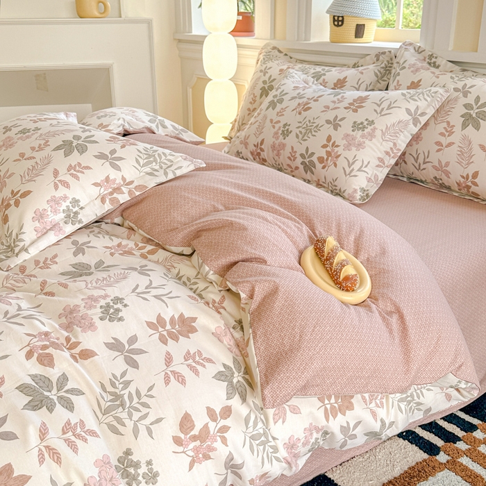 91家纺网 家纺一手货源 找家纺 帛织澜 12868全棉喷气印花四件套 洛克庄园