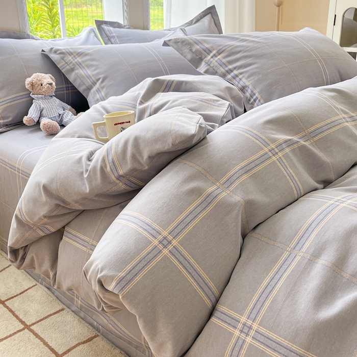 91家纺网 家纺一手货源 找家纺 莱通家纺 2025新款新疆棉加厚生态磨毛印花四件套 莫里特