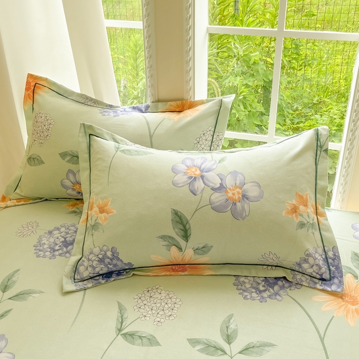 91家纺网 家纺一手货源 找家纺 （总）莱通家纺 2025新款新疆棉加厚生态磨毛印花单枕套