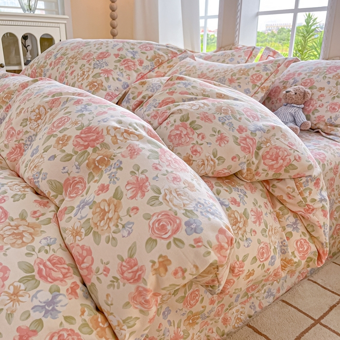 91家纺网 家纺一手货源 找家纺 莱通家纺 2025新款新疆棉加厚生态磨毛印花单被套 花恋