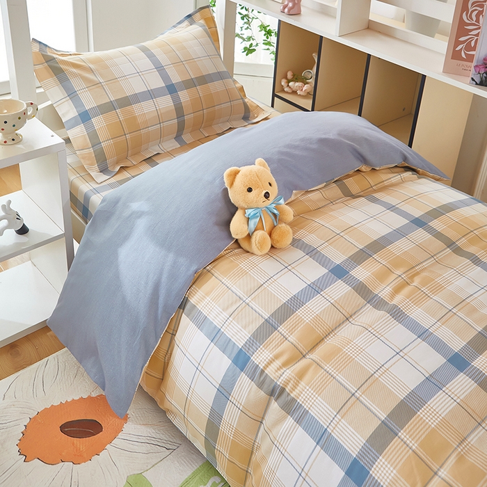 91家纺网 家纺一手货源 找家纺 （总）安逸家纺 2024新款全棉学生三件套纯棉学生宿舍三件套 罗德里