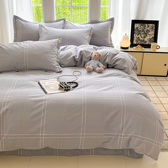 91家纺网 家纺一手货源 找家纺 莱通家纺 2025新款新疆棉加厚生态磨毛印花四件套 莫里特