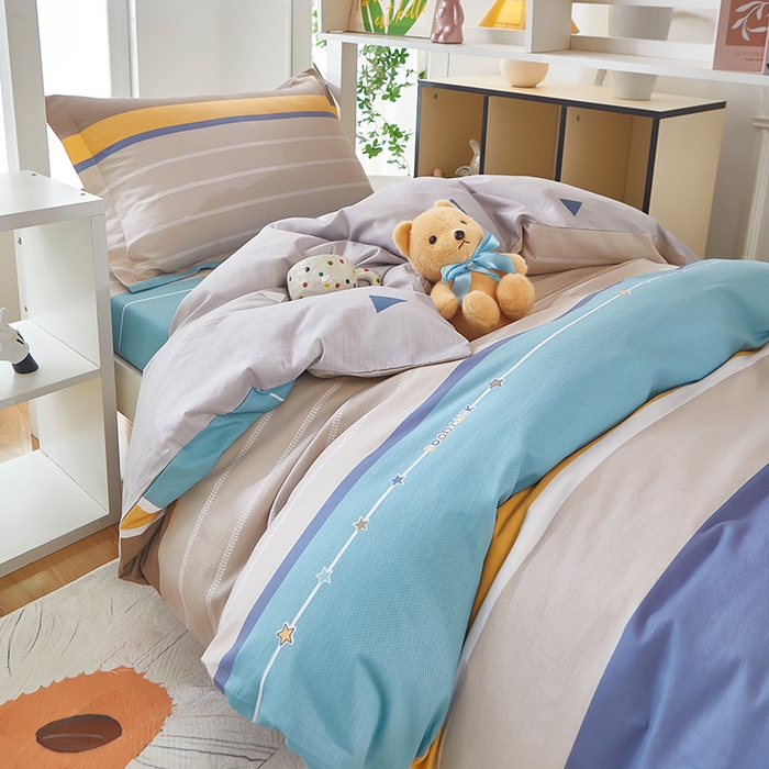 91家纺网 家纺一手货源 找家纺 安逸家纺 2024新款全棉学生三件套纯棉学生宿舍三件套 米兰印象