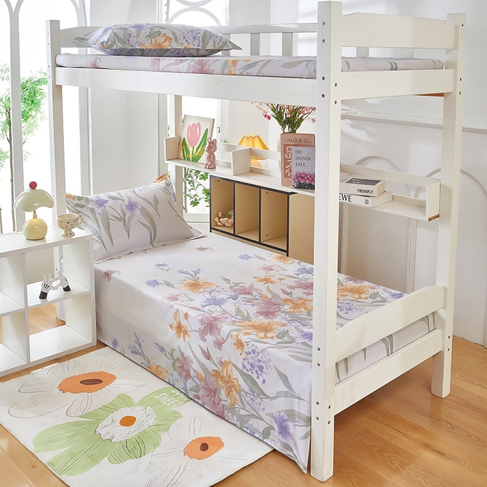 91家纺网 家纺一手货源 找家纺 安逸家纺 2024新款全棉学生三件套纯棉学生宿舍三件套 桂馥兰香