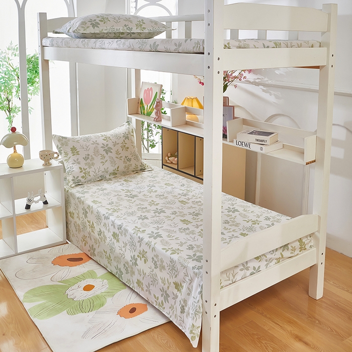 91家纺网 家纺一手货源 找家纺 安逸家纺 2024新款全棉学生三件套纯棉学生宿舍三件套 洛克庄园