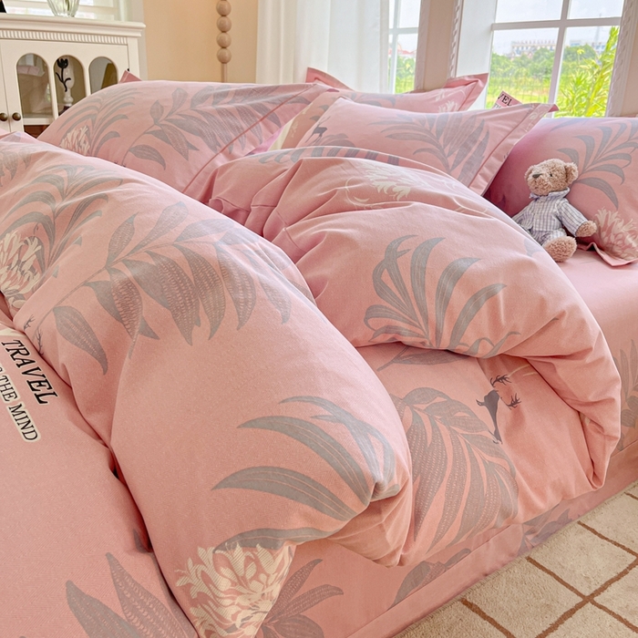 91家纺网 家纺一手货源 找家纺 莱通家纺 2025新款新疆棉加厚生态磨毛印花单被套 时尚都市