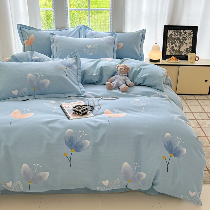 91家纺网 家纺一手货源 找家纺 莱通家纺 2025新款新疆棉加厚生态磨毛印花单被套 之禾