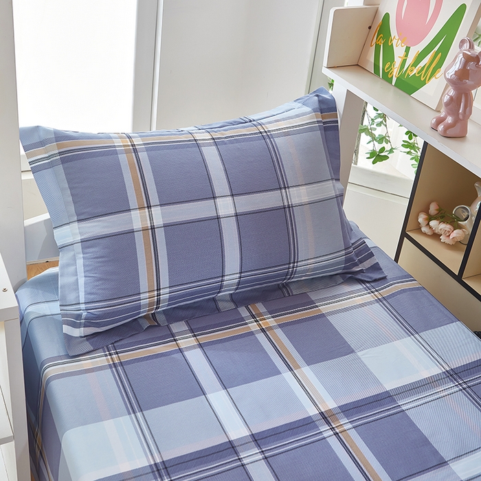 91家纺网 家纺一手货源 找家纺 安逸家纺 2024新款全棉学生三件套纯棉学生宿舍三件套 风华正茂