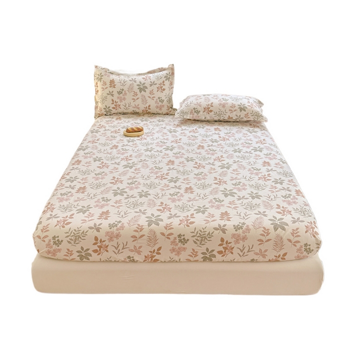 91家纺网 家纺一手货源 找家纺 帛织澜家纺 2025新款喷气12868系列纯棉印花单床笠 洛克庄园