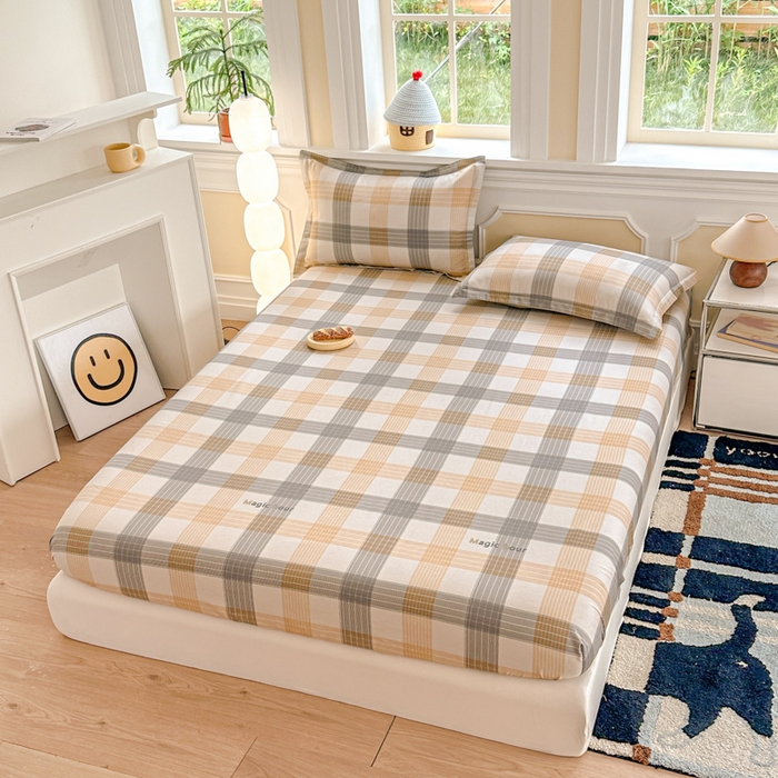 91家纺网 家纺一手货源 找家纺 帛织澜家纺 2025新款喷气12868系列纯棉印花单床笠 佐罗