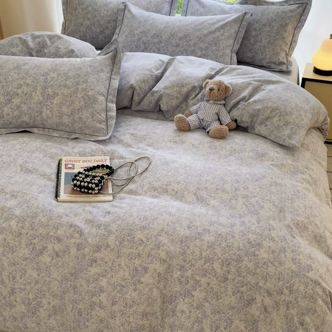 91家纺网 家纺一手货源 找家纺 莱通家纺 2025新款新疆棉加厚生态磨毛印花单被套 月影