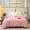 91家纺网 家纺一手货源 找家纺 凌鼎 2025新款喷气加厚磨毛单被套 朝颜粉