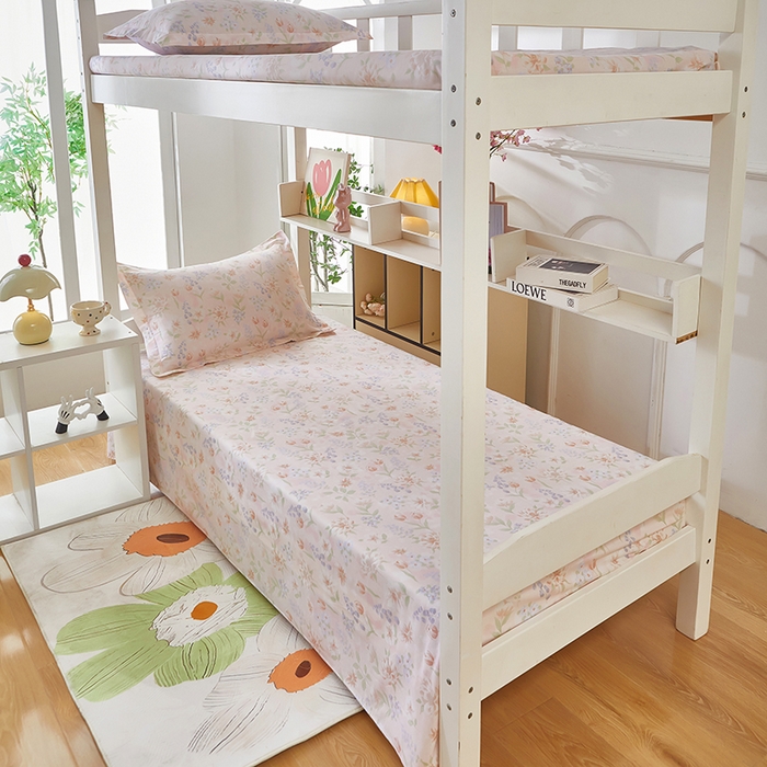 91家纺网 家纺一手货源 找家纺 安逸家纺 2024新款全棉学生三件套纯棉学生宿舍三件套 微风徐徐