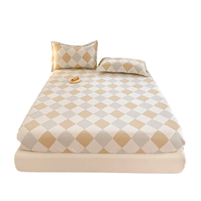 91家纺网 家纺一手货源 找家纺 帛织澜家纺 2025新款喷气12868系列纯棉印花单床笠 瑞吉斯