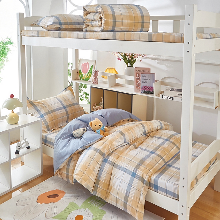 91家纺网 家纺一手货源 找家纺 （总）安逸家纺 2024新款全棉学生三件套纯棉学生宿舍三件套 罗德里