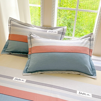 91家纺网 家纺一手货源 找家纺 （总）莱通家纺 2025新款新疆棉加厚生态磨毛印花单枕套