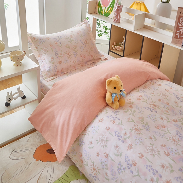 91家纺网 家纺一手货源 找家纺 安逸家纺 2024新款全棉学生三件套纯棉学生宿舍三件套 微风徐徐