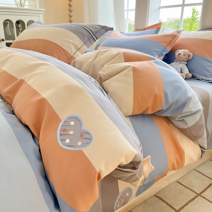 （总）莱通家纺 2025新款新疆棉加厚生态磨毛印花单被套