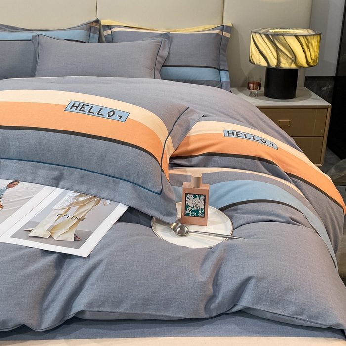 91家纺网 家纺一手货源 找家纺 莱通家纺 2025新款新疆棉加厚生态磨毛印花四件套 致青春