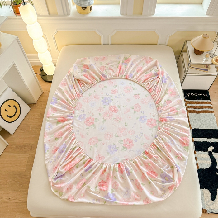 91家纺网 家纺一手货源 找家纺 帛织澜家纺 2025新款喷气12868系列纯棉印花单床笠 遇妍