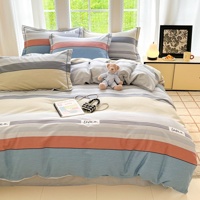 91家纺网 家纺一手货源 找家纺 莱通家纺 2025新款新疆棉加厚生态磨毛印花单被套 万华镜