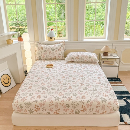 91家纺网 家纺一手货源 找家纺 帛织澜家纺 2025新款喷气12868系列纯棉印花单床笠 洛克庄园