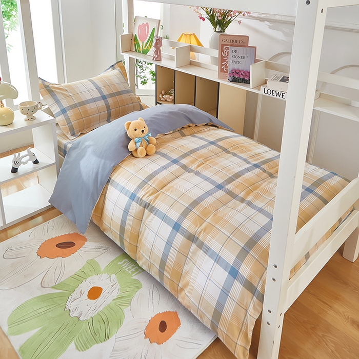 91家纺网 家纺一手货源 找家纺 （总）安逸家纺 2024新款全棉学生三件套纯棉学生宿舍三件套 罗德里