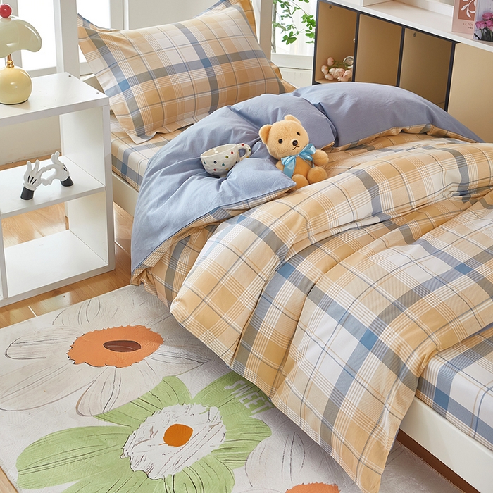 91家纺网 家纺一手货源 找家纺 （总）安逸家纺 2024新款全棉学生三件套纯棉学生宿舍三件套 罗德里