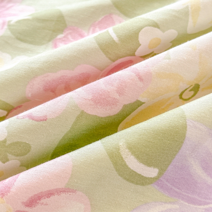 91家纺网 家纺一手货源 找家纺 帛织澜 12868全棉喷气印花四件套 七色花海