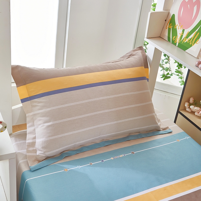 91家纺网 家纺一手货源 找家纺 安逸家纺 2024新款全棉学生三件套纯棉学生宿舍三件套 米兰印象