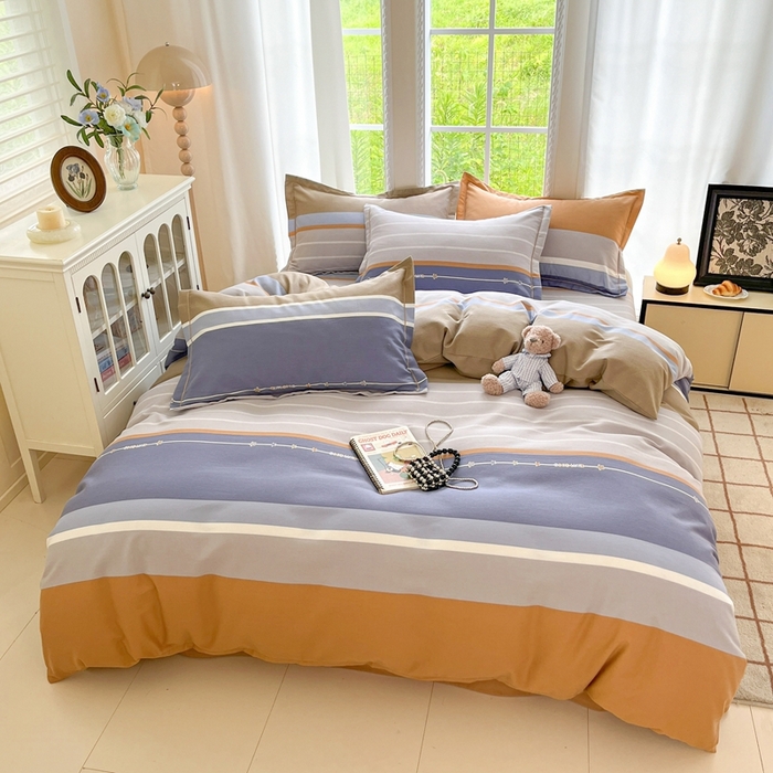 91家纺网 家纺一手货源 找家纺 莱通家纺 2025新款新疆棉加厚生态磨毛印花单被套 米兰印象